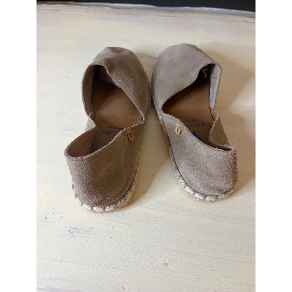 Verbenas‎ Suede Slingback D'Orsay Espadrilles EU 41 Taupe Made in Spain - Picture 7 of 7